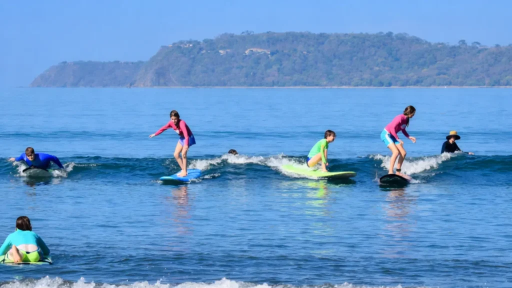 Surf Lessons in Papagayo By Boat