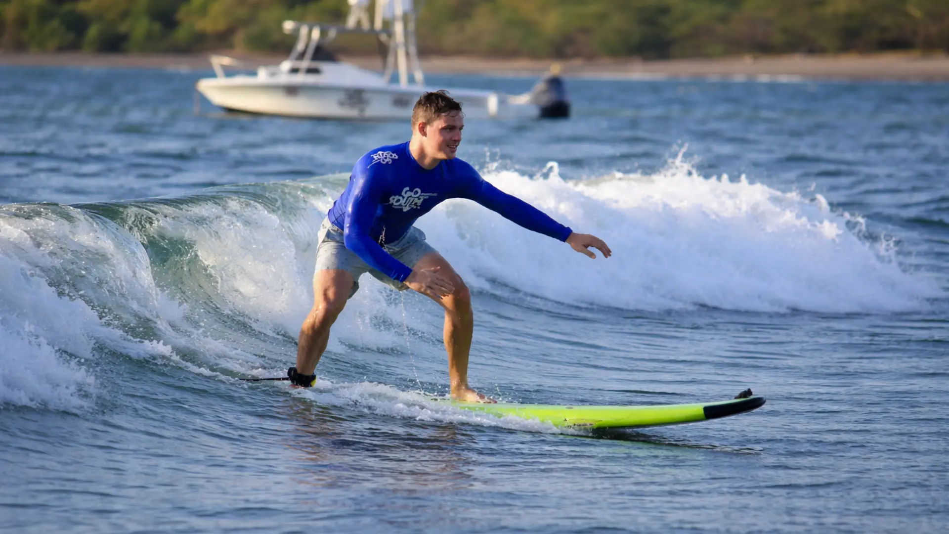 Surf Lessons in Papagayo By Boat